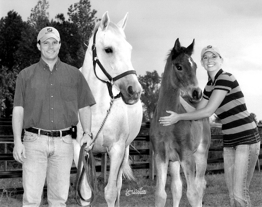 Brian and Taryn with Chance of Rain and Rico